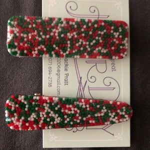 Christmas Sprinkles Hair Clip